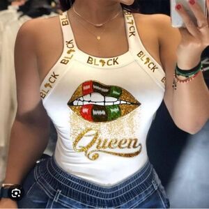 Chic Graphic Red and Green T-Shirt